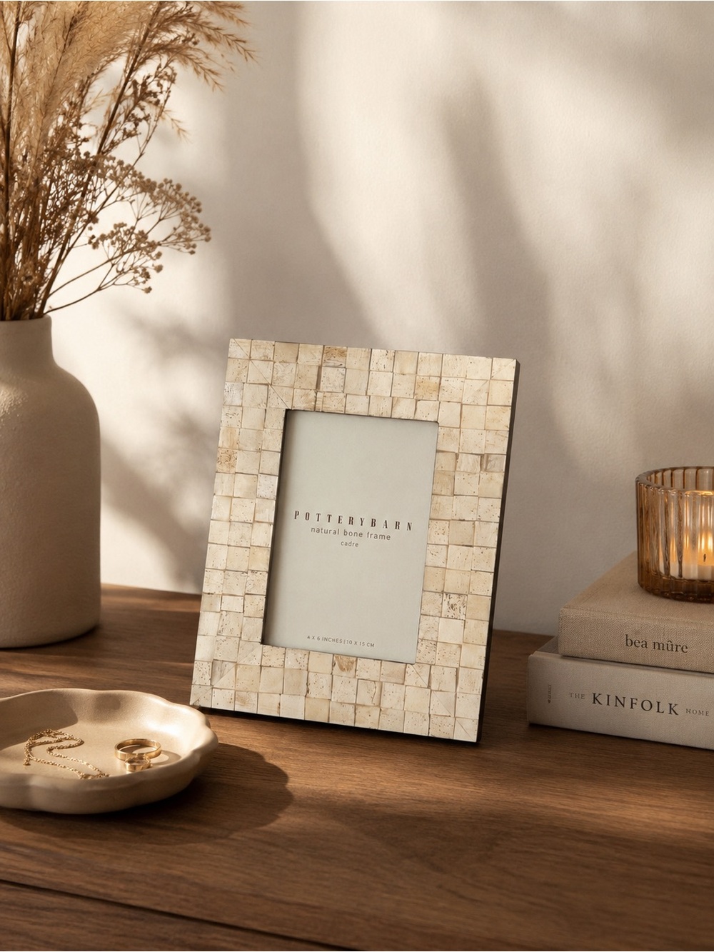 Pottery Barn Natural Bone Frame Cadre 4x6